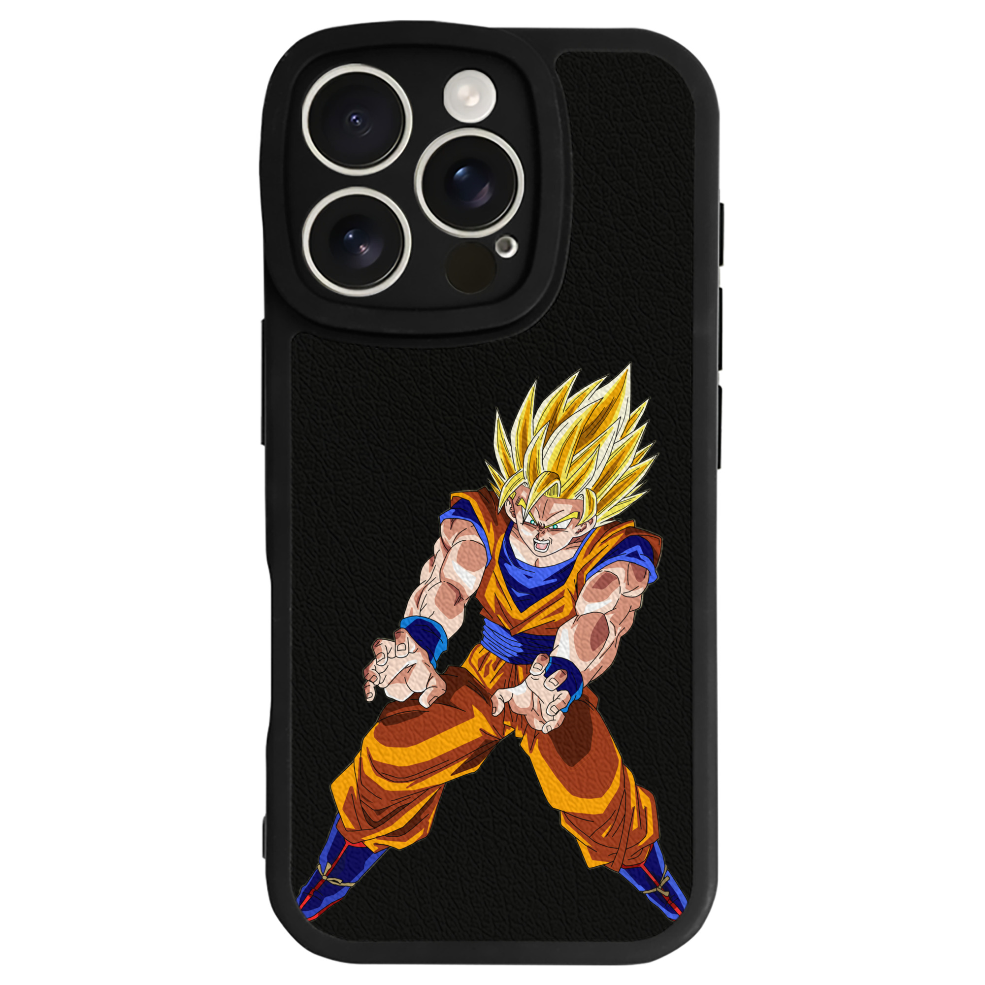 （画像用） ドラゴンボール 孫悟空（そん ごくう）Son Goku カカロット DRAGON BALL Kakarotto 【iPhone 16シリーズ対応】シリコンスマホケース（レザー調） 材質：シリコン